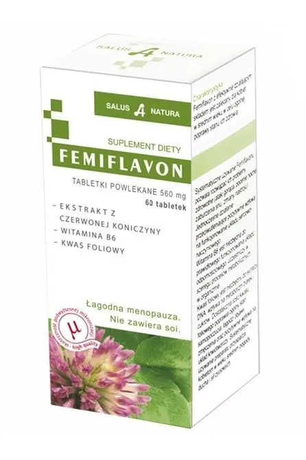 Femiflavon 560 mg, Preparação para aliviar os sintomas da menopausa, Comprimidos