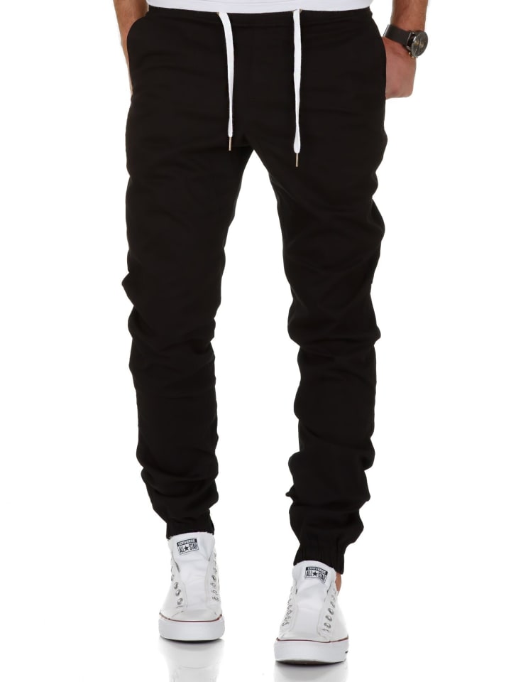 Amaci&Sons Basic Jogger-Chino NEW JERSEY in Schwarz günstig kaufen