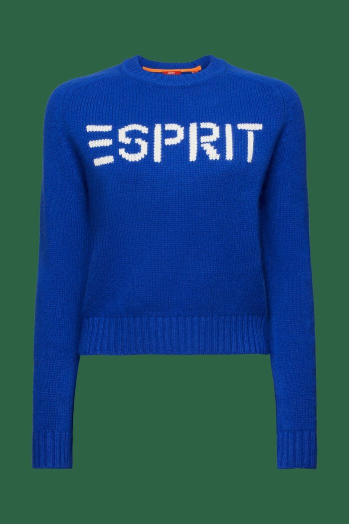 Logo-Pullover aus Wolle und Kaschmir