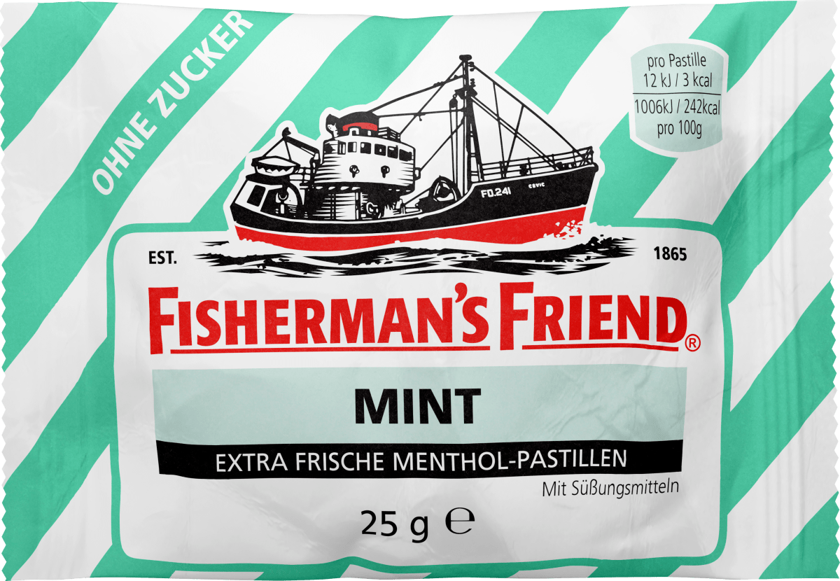 Pastillen, mint, Minze, zuckerfrei, 25 g