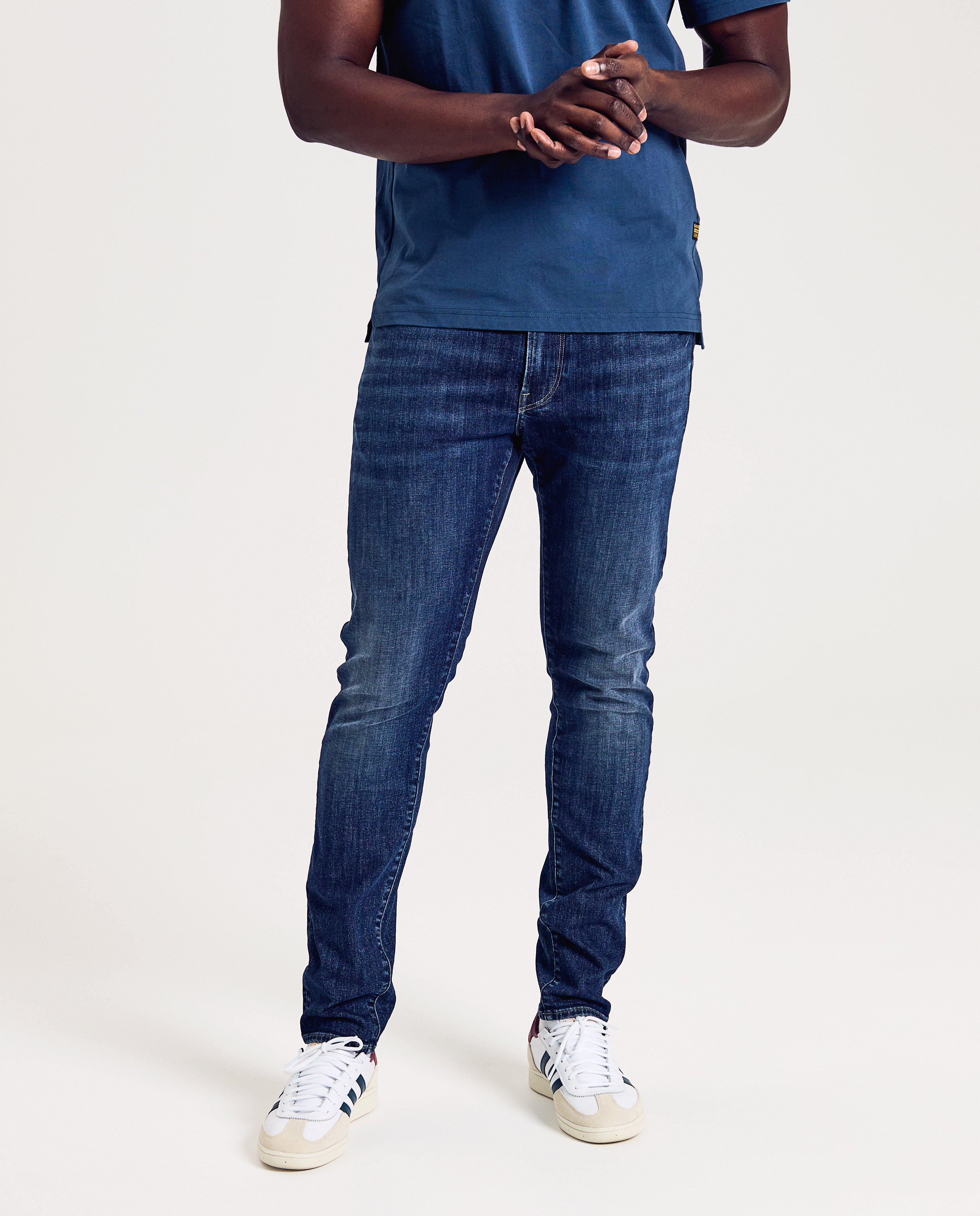 Blugi G-star albastru închis, croială slim fit albastru închis