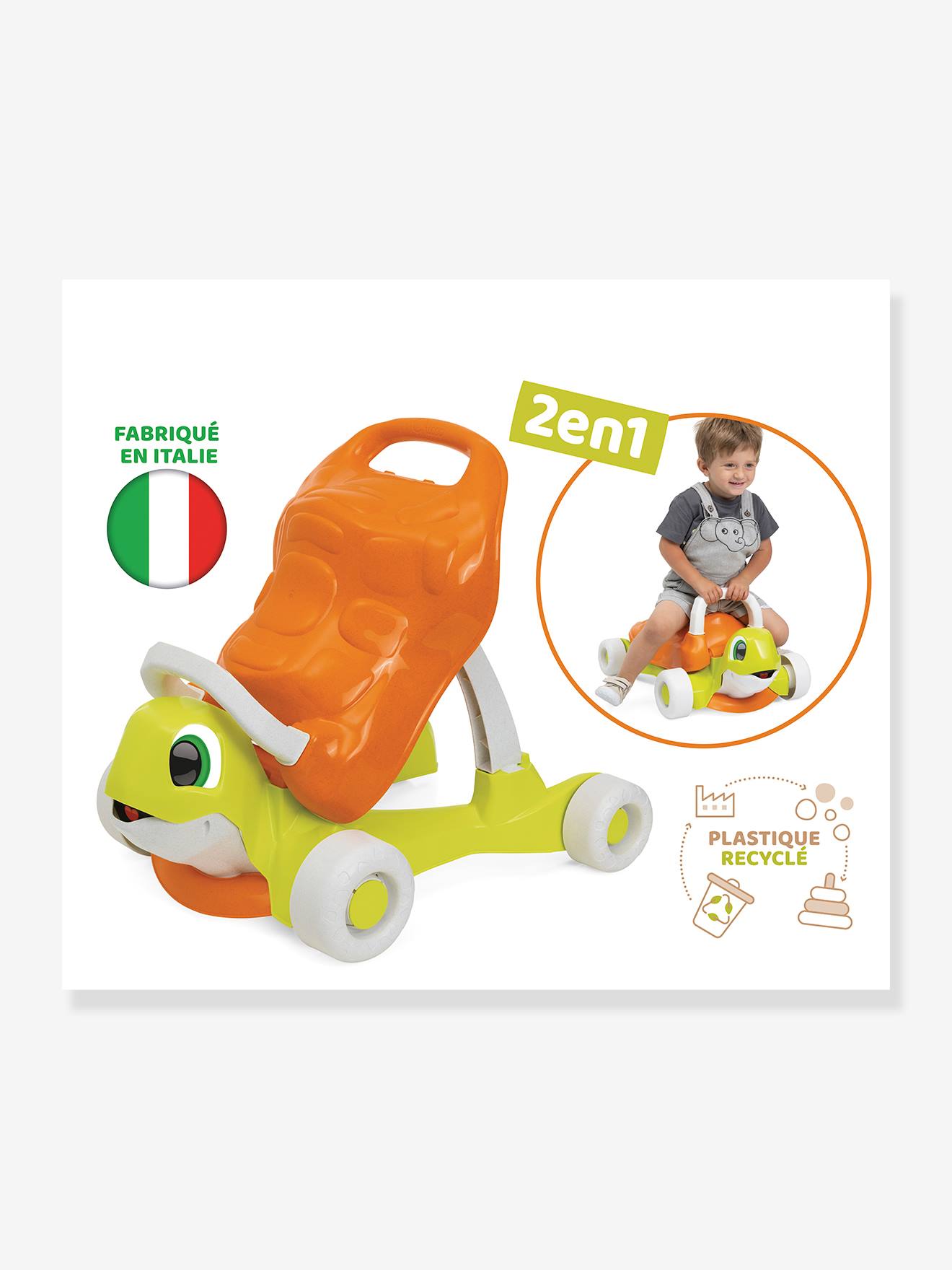 Chicco Baby 2-in-1-Lauflernhilfe Schildkröte ECO+ CHICCO - grün