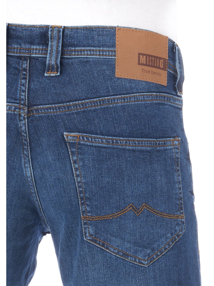 Mustang Jeans Oregon tapered in Blau günstig kaufen
