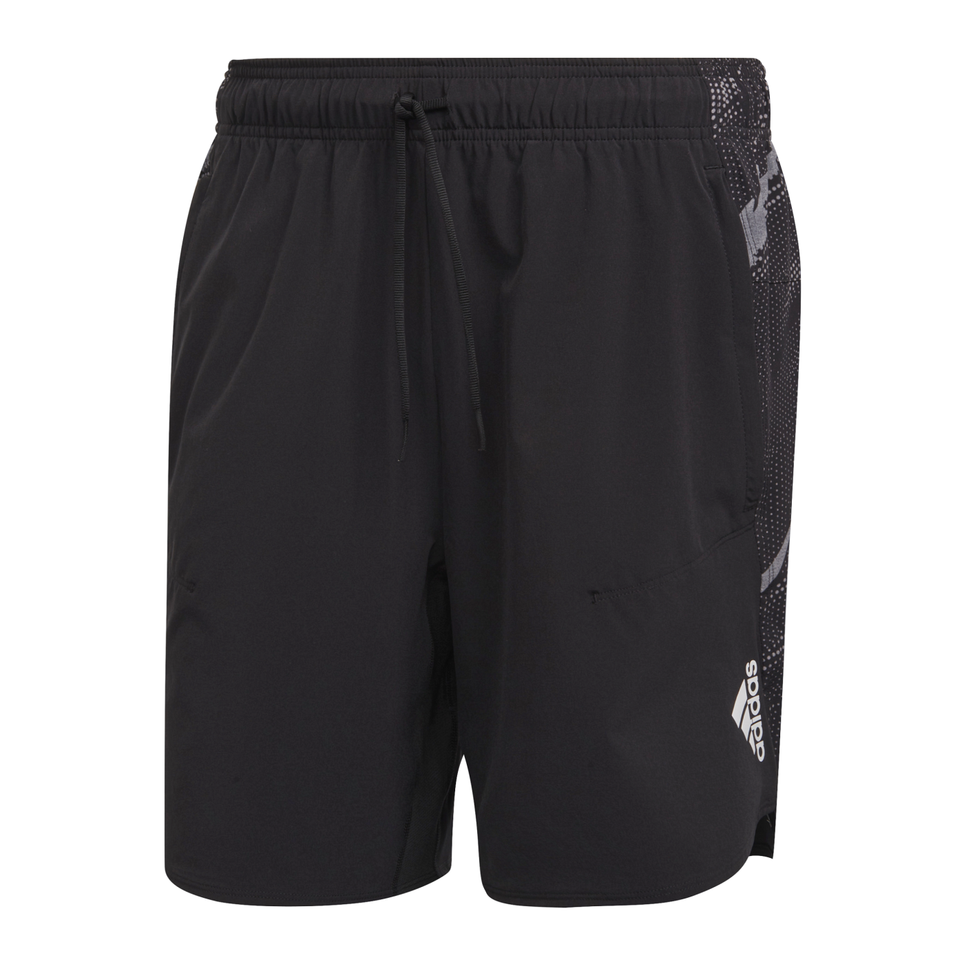 adidas D4T Printed Short Training Schwarz Weiss