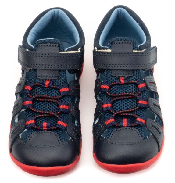 bobux step-up ~ Summit Sandale ~ Navy & Red