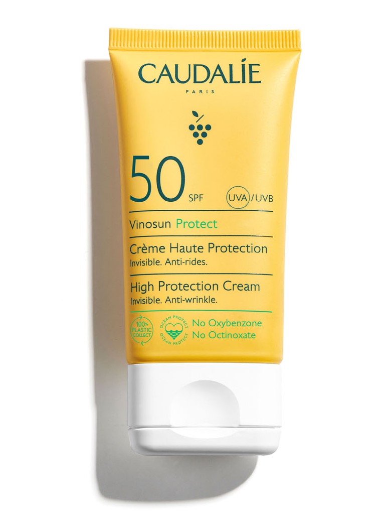 Cremă de protecție solară Caudalie Vinosun Protect SPF50 - protecție solară pentru față