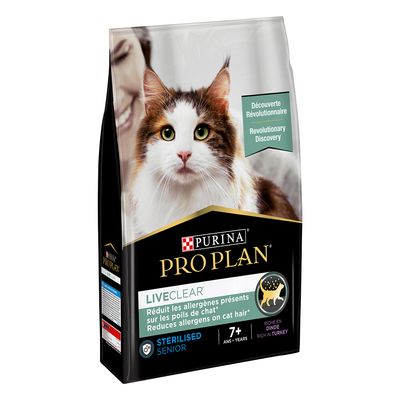 PURINA PRO PLAN LiveClear Sterilised Senior 7+ Truthahn