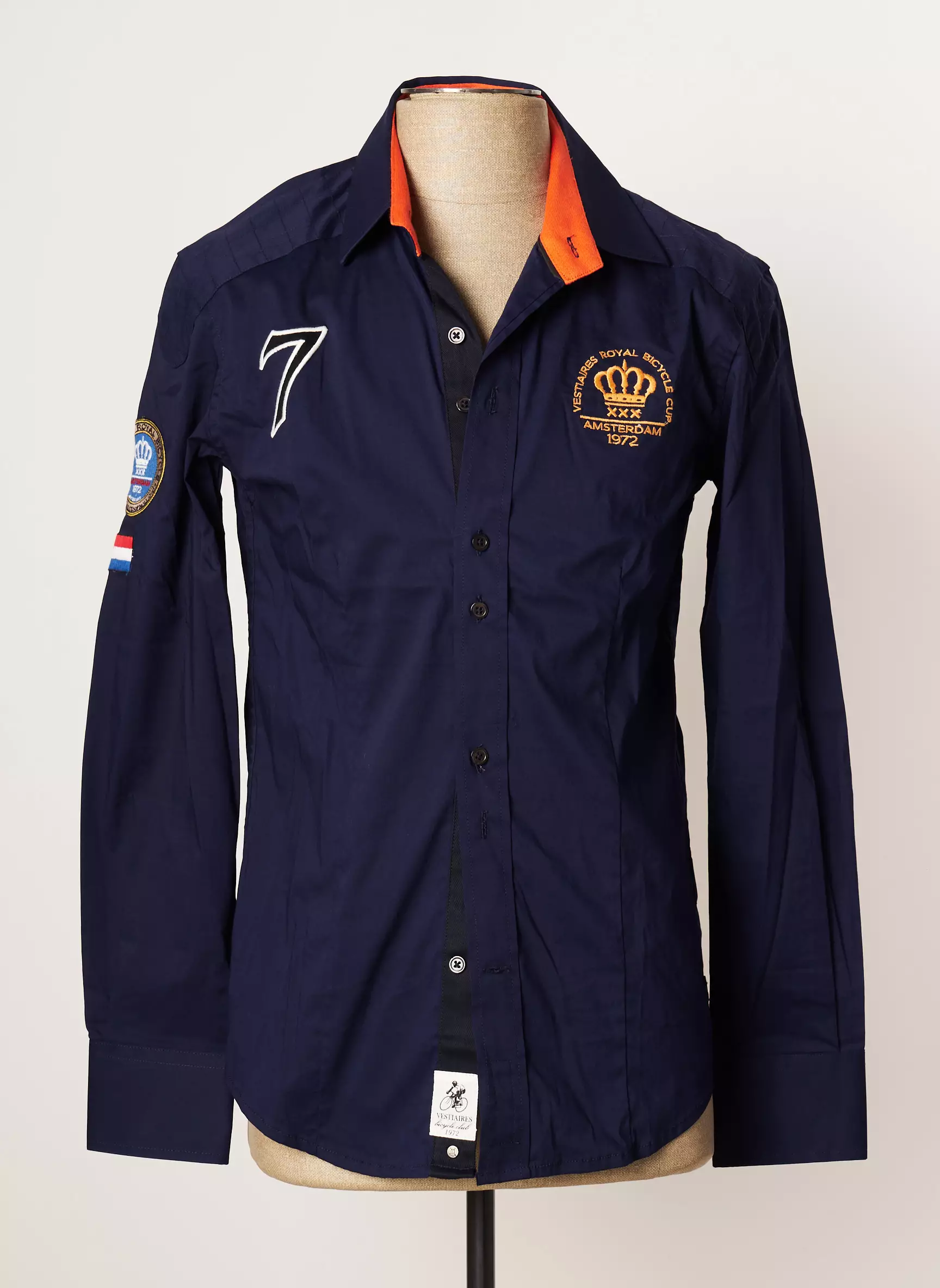Vestiaires Principaute Cannoise Manches Longues Homme couleur bleu