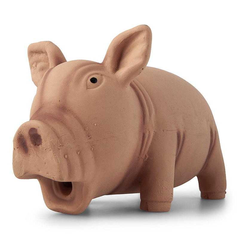 Zoozaker Hundeleke 15 cm gris m/grynting