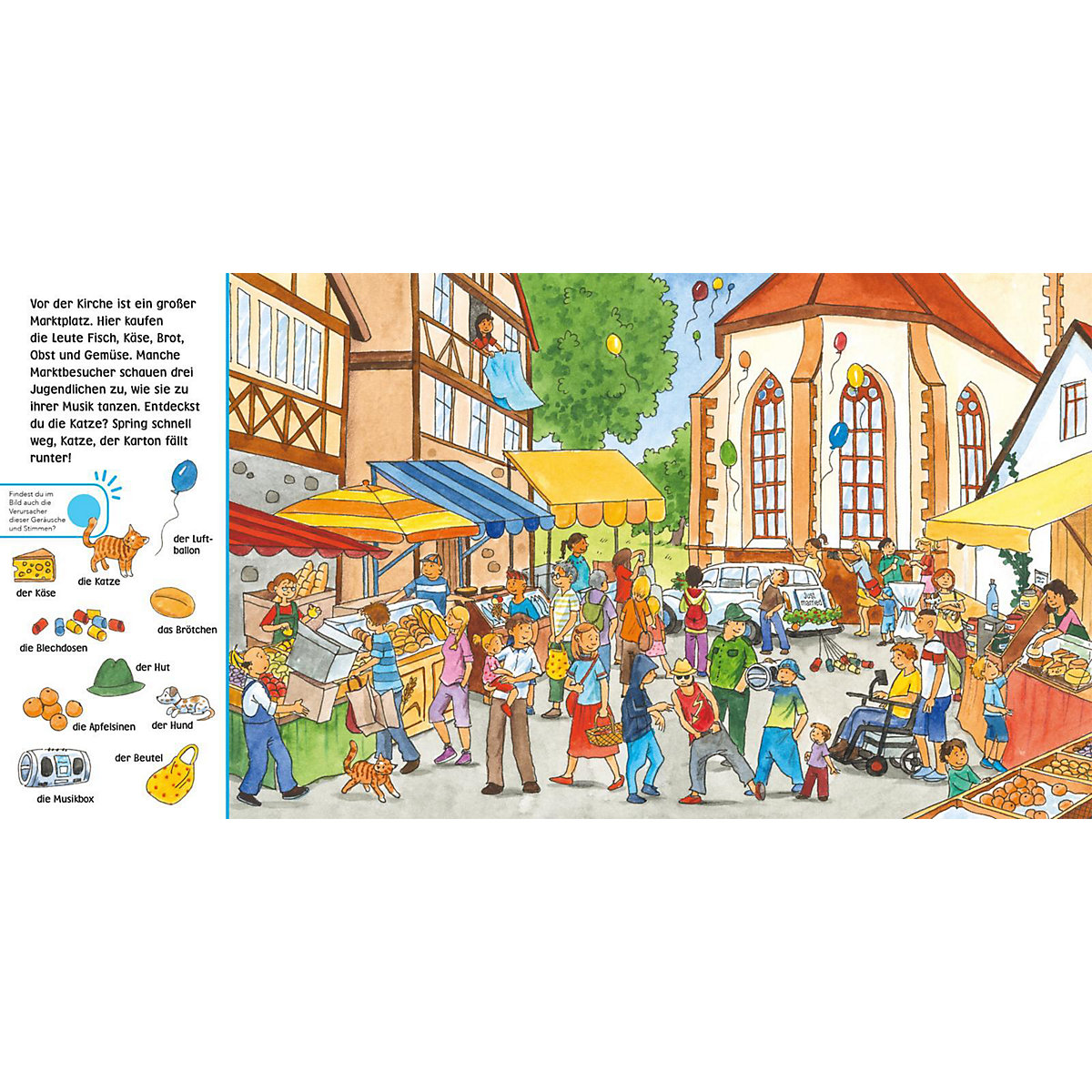 Hör mal: Wimmelbuch: In der Stadt, m. Soundeffekten