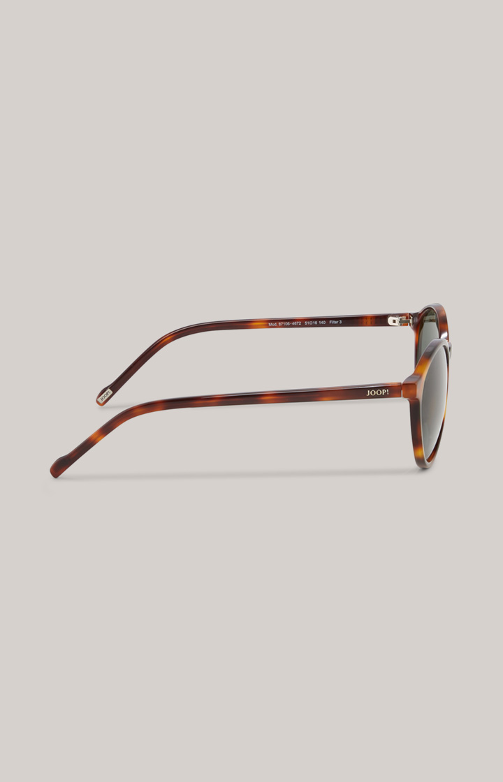Sonnenbrille in Braun/Grün