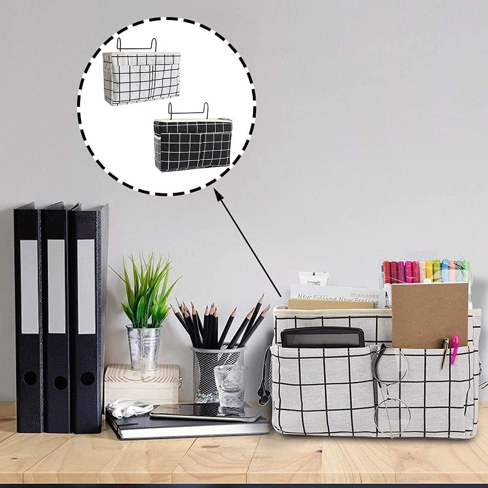 KOMIRO Betttasche Bett Tasche Multifunktionale zum Einhängen mit Darhthaken 2 Stück (2-tlg)