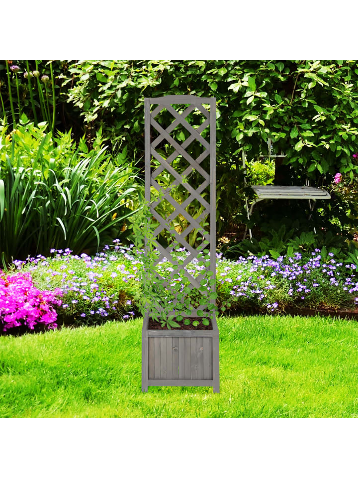 relaxdays Rankkasten in Grau - (H)150 cm günstig kaufen onesize