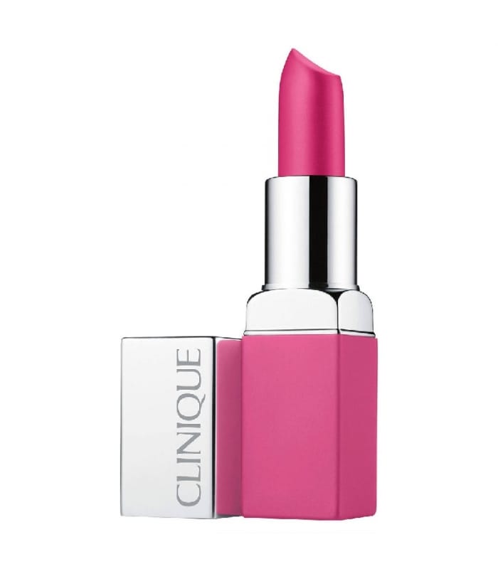 CLINIQUE POP MATTE-Rouge Mat + Base 2 en 1