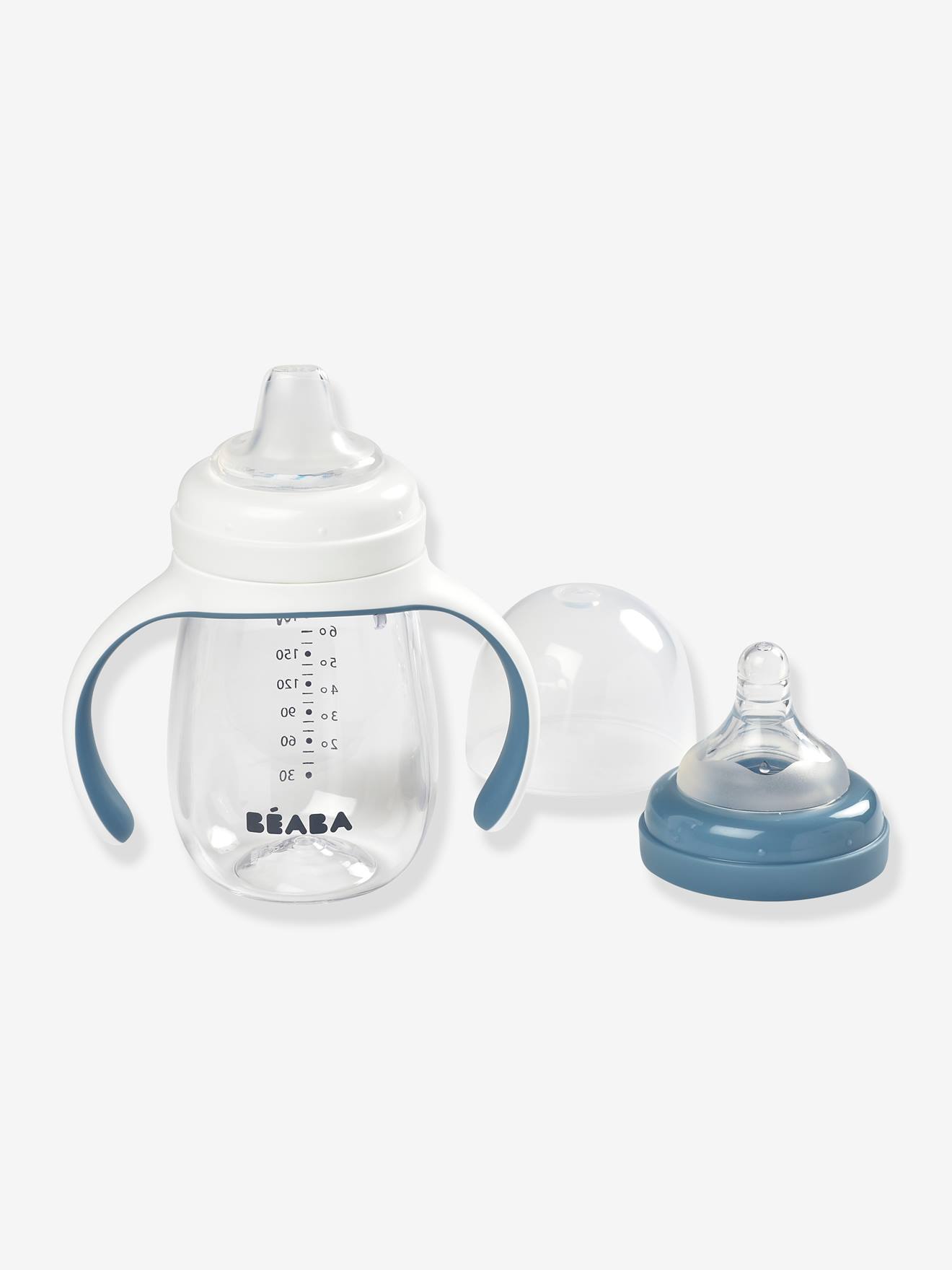 Biberon d'apprentissage 2 en 1 (210 ml) BEABA rose