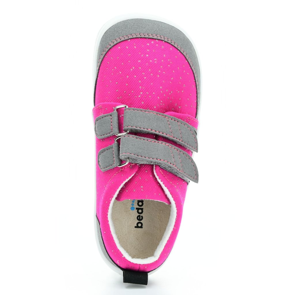 Beda Rosa glänzende Barfuß-Halbschuhe (BF 0001/TEW/W/PR2)