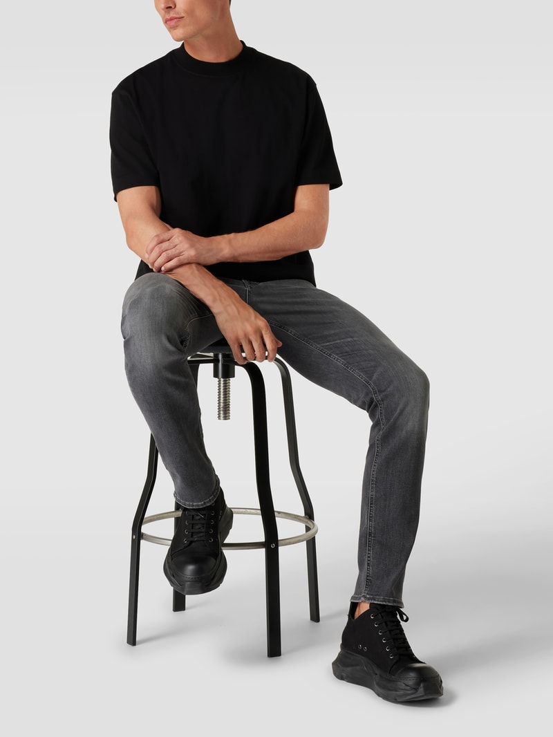 Regular Fit Jeans mit Stretch-Anteil Modell 'Mitch' in mittelgrau