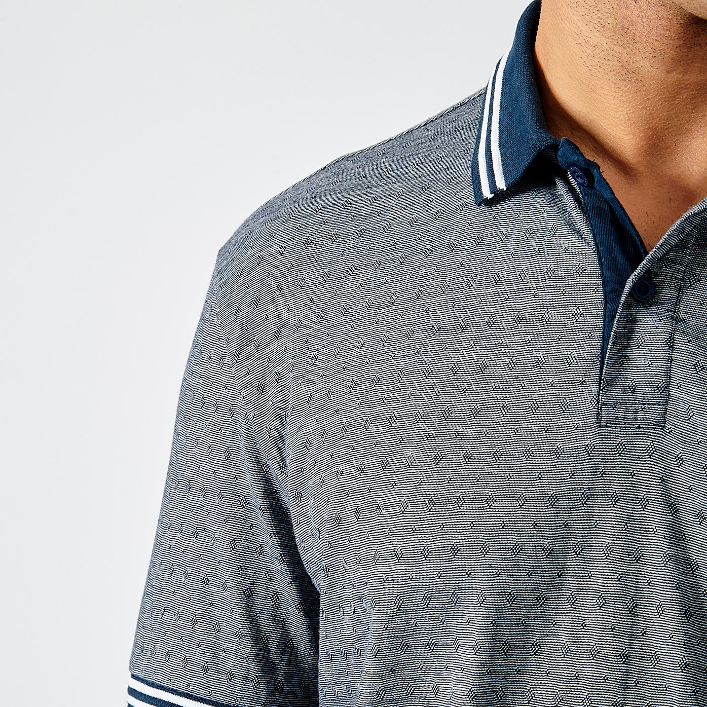 BRANN  Polo bleu marine homme