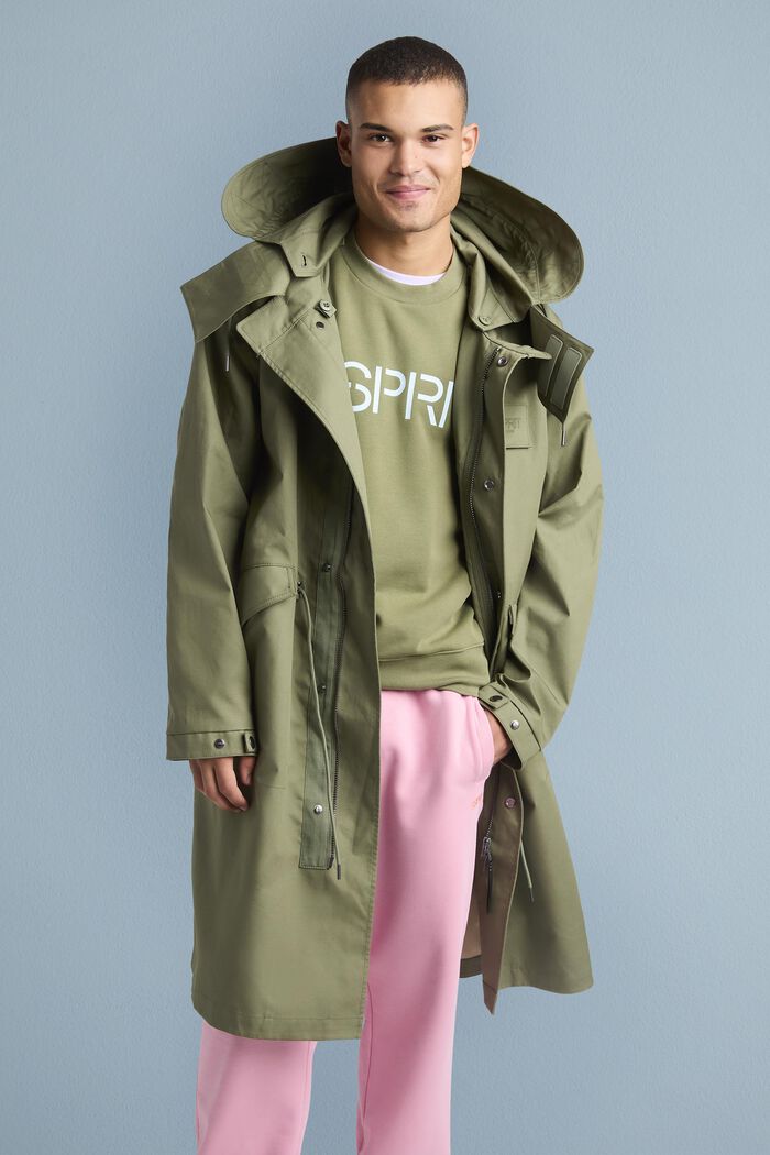 Kapuzen-Parka mit abnehmbaren Ärmeln