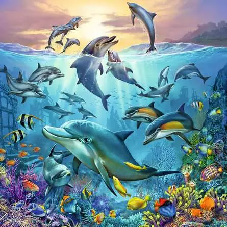 Kinderpuzzle ab 5 Jahren - Tierwelt des Ozeans - 49 Teile