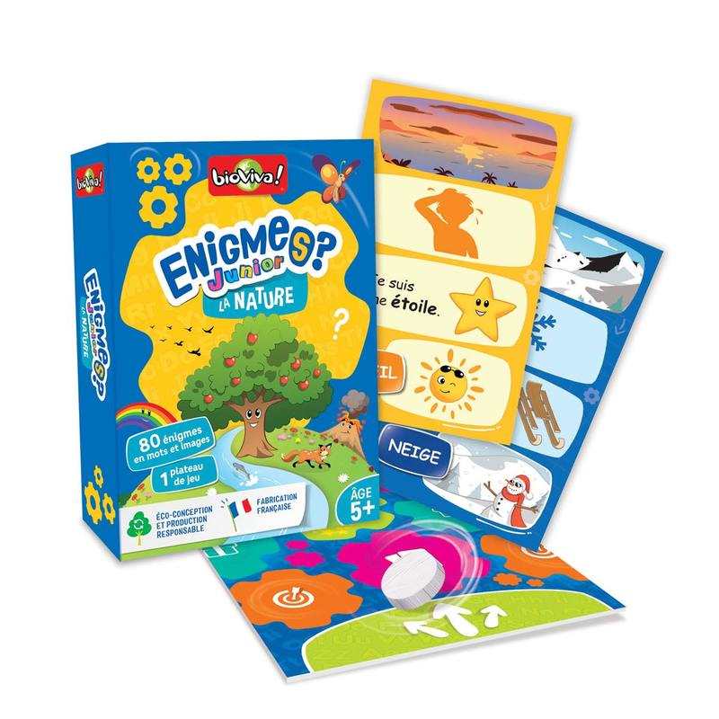 Jeu de cartes Enigmes Junior La nature Bioviva