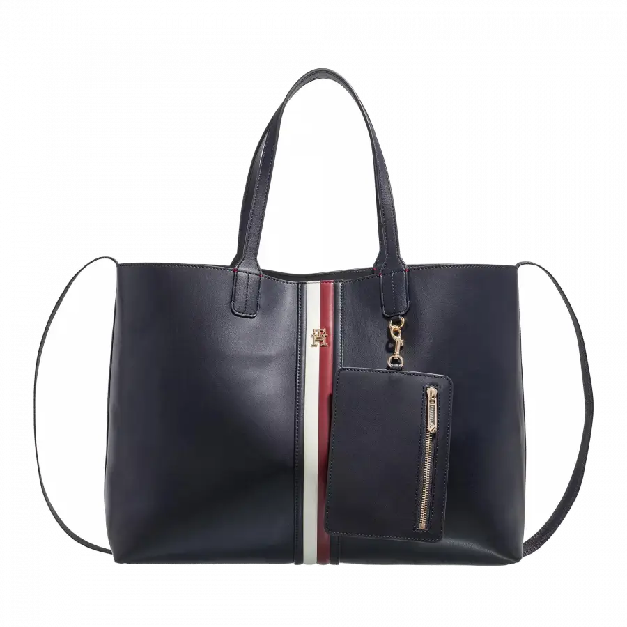 Tommy Hilfiger - Tommy Hilfiger Shoulder Bags Kunstleder Dark Blue - blau