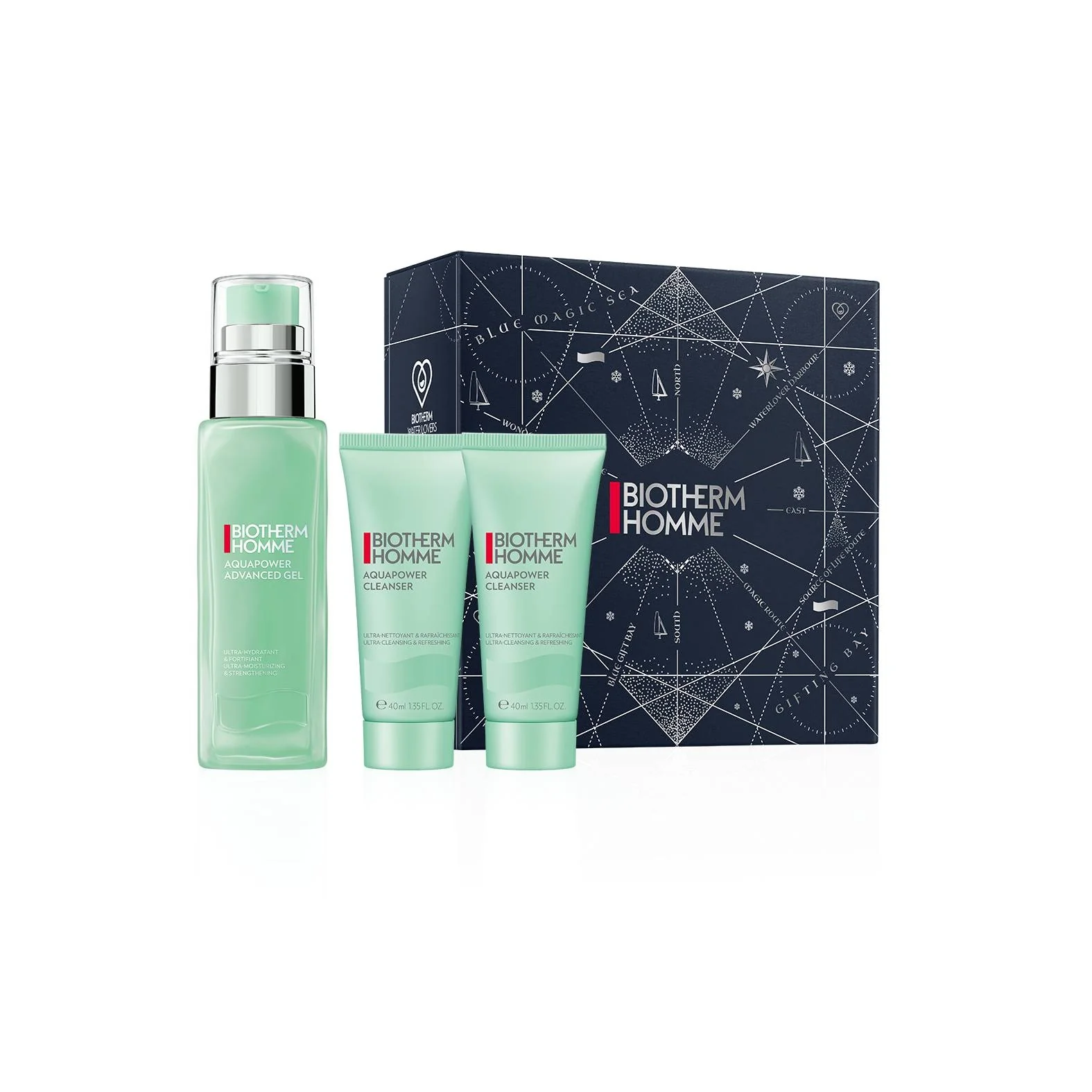 Biotherm Homme Aquapower Advanced Gel Set Holidays - kosteuttava lahjasetti