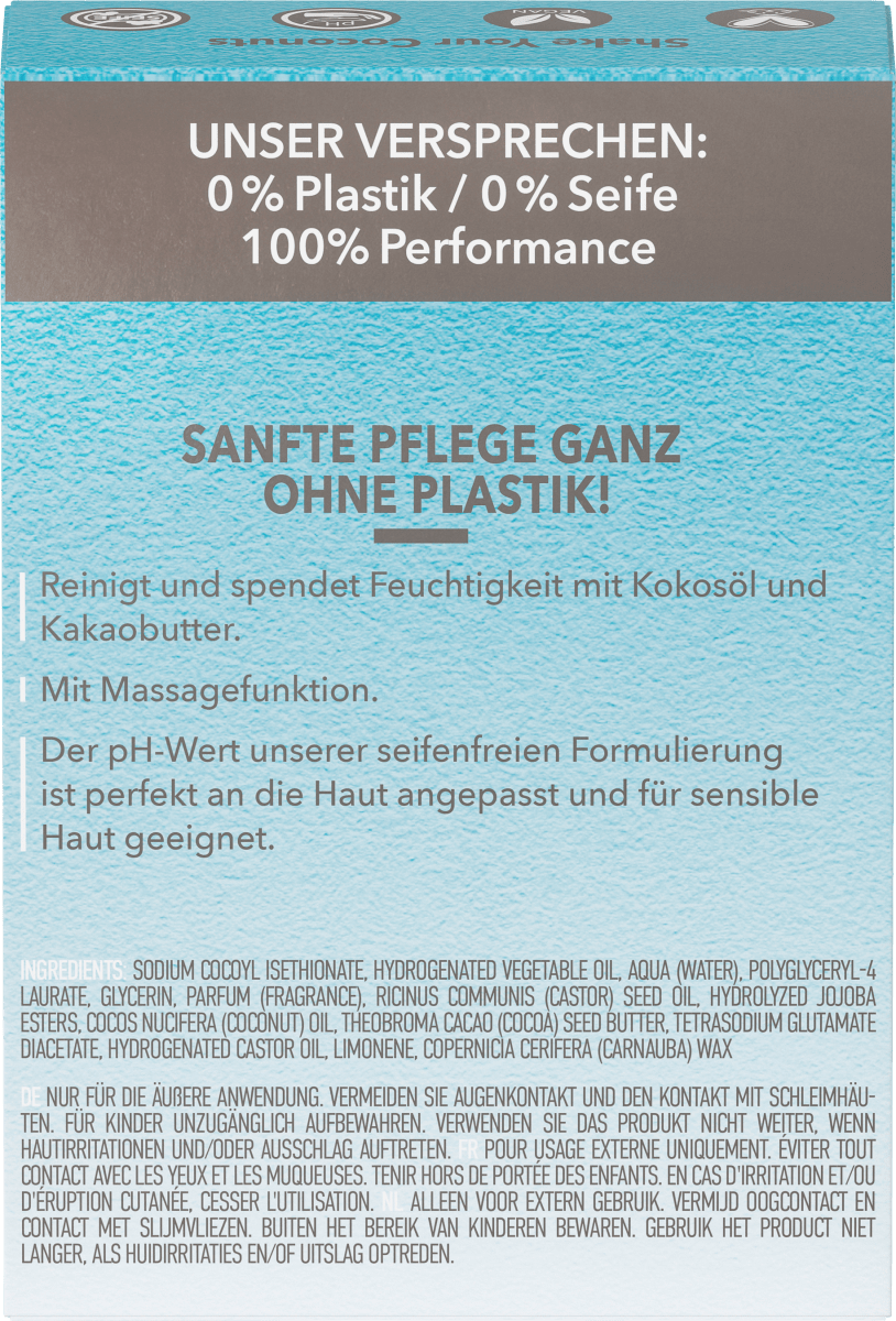 Feste Dusche Kokos & Kakaobutter, 80 g