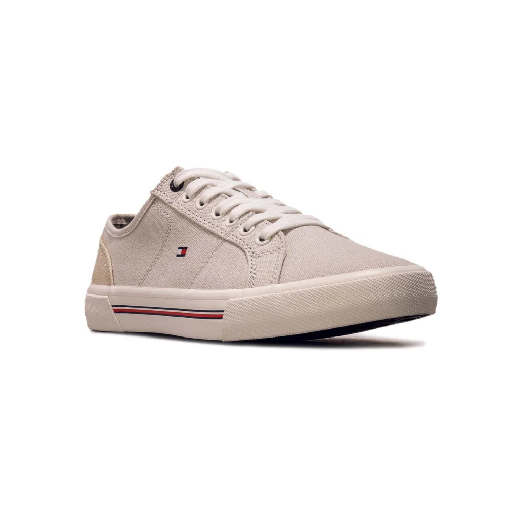 Tommy Hilfiger Core Corporate Vulc Canvas Stone FM0FM04560 AEP / grau