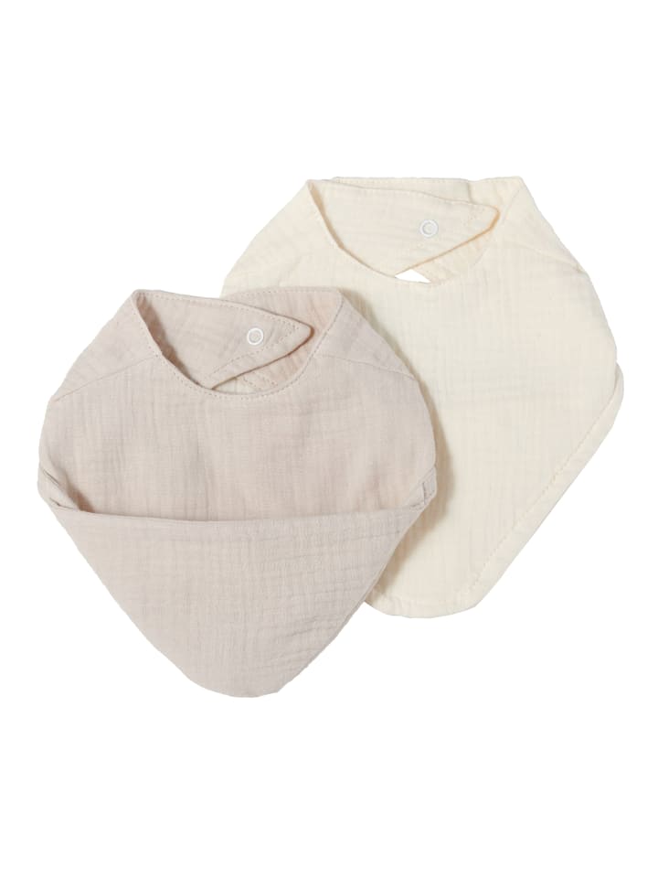 nordic coast company  Musselin Lätzchen-Set Sand & Natur günstig kaufen onesize