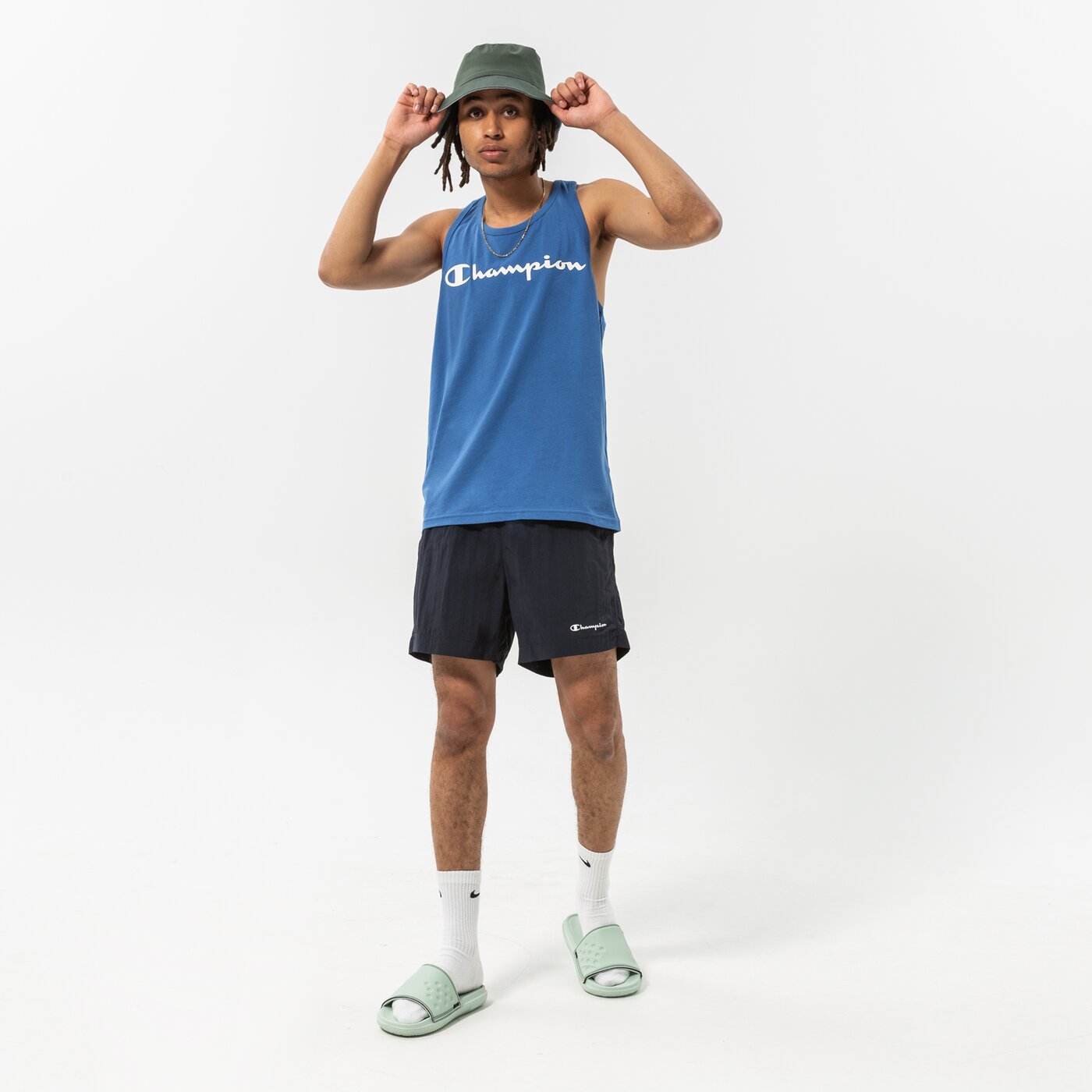 CHAMPION TANK TANK TOP Blau