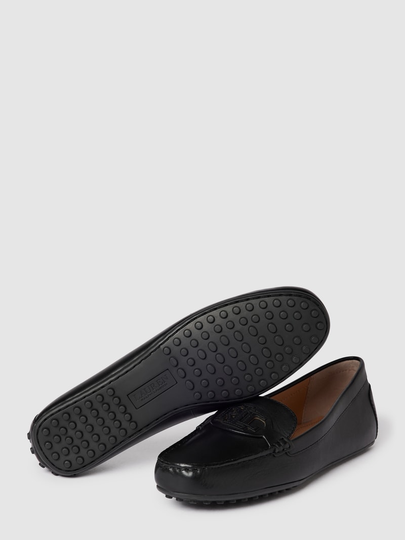 Loafer aus Leder in schwarz