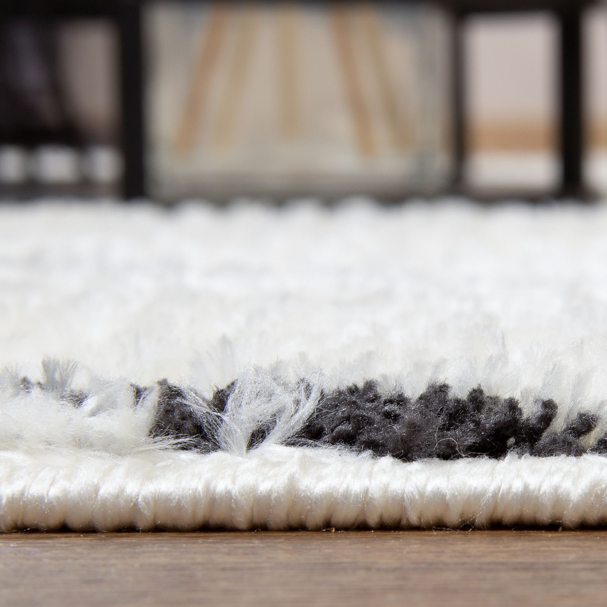 Designteppich BERBER Teppich Wohnzimmer ivory creme weiß kurzflor Fransen Skandi, Consilio Concept