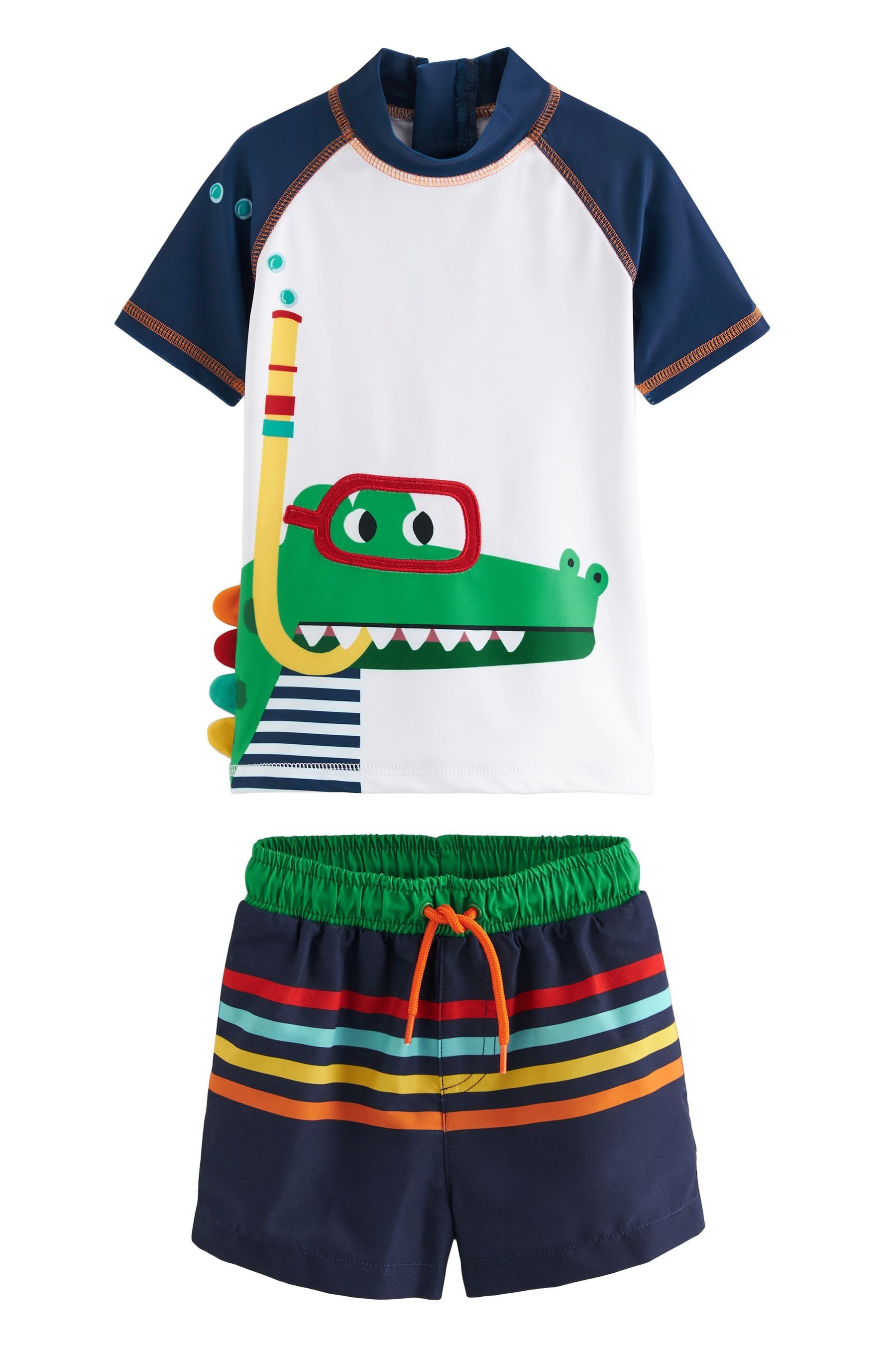Next Badeanzug Zweiteiliges Sonnenschutzset mit Top und Shorts (2-St)