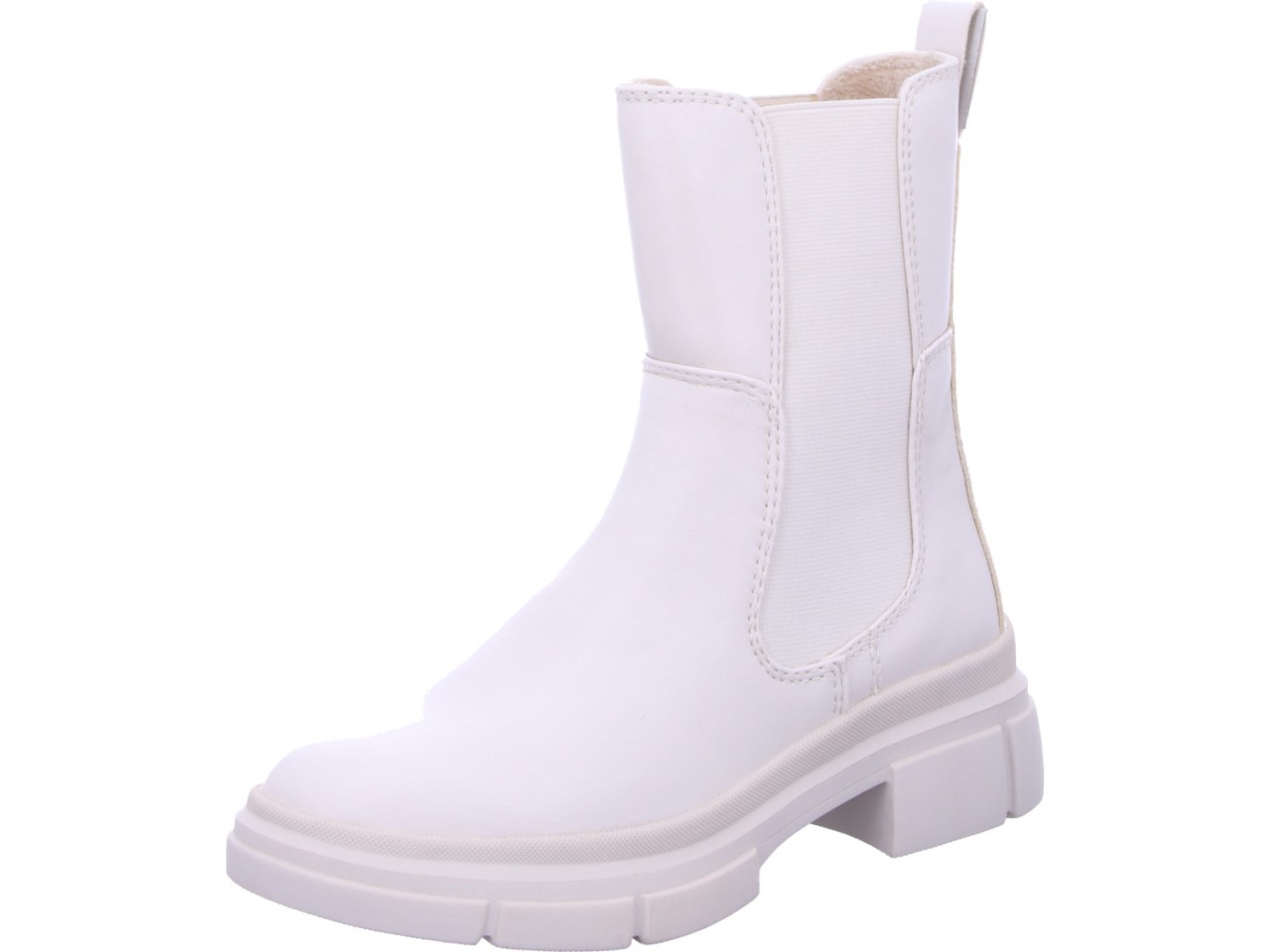 TAMARIS Schnür-Stiefeletten weiss
