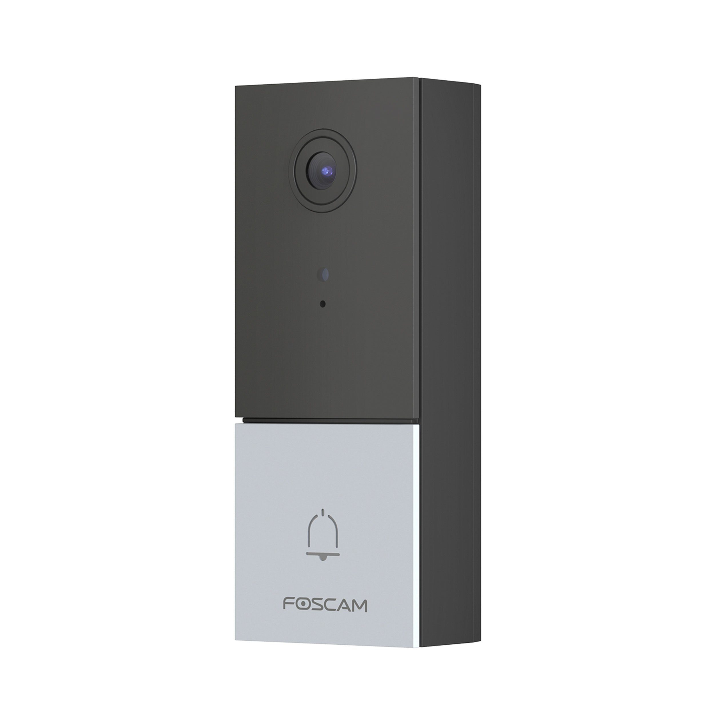 Foscam VD1 4 MP Dual Band WLAN Videotürklingel Smart Home Türklingel (Außenbereich, Innenbereich, P2P-Funktion, Echtzeit-Alarm, 2-Wege-Audio, Wetterfest IP65, Ultra-Weitwinkelobjektiv)