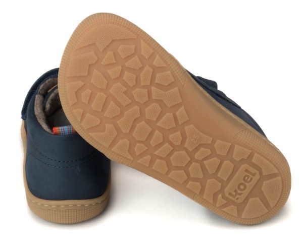 Koel bare ~ Don MidCut Klettschuh Wollfleece ~ Navy