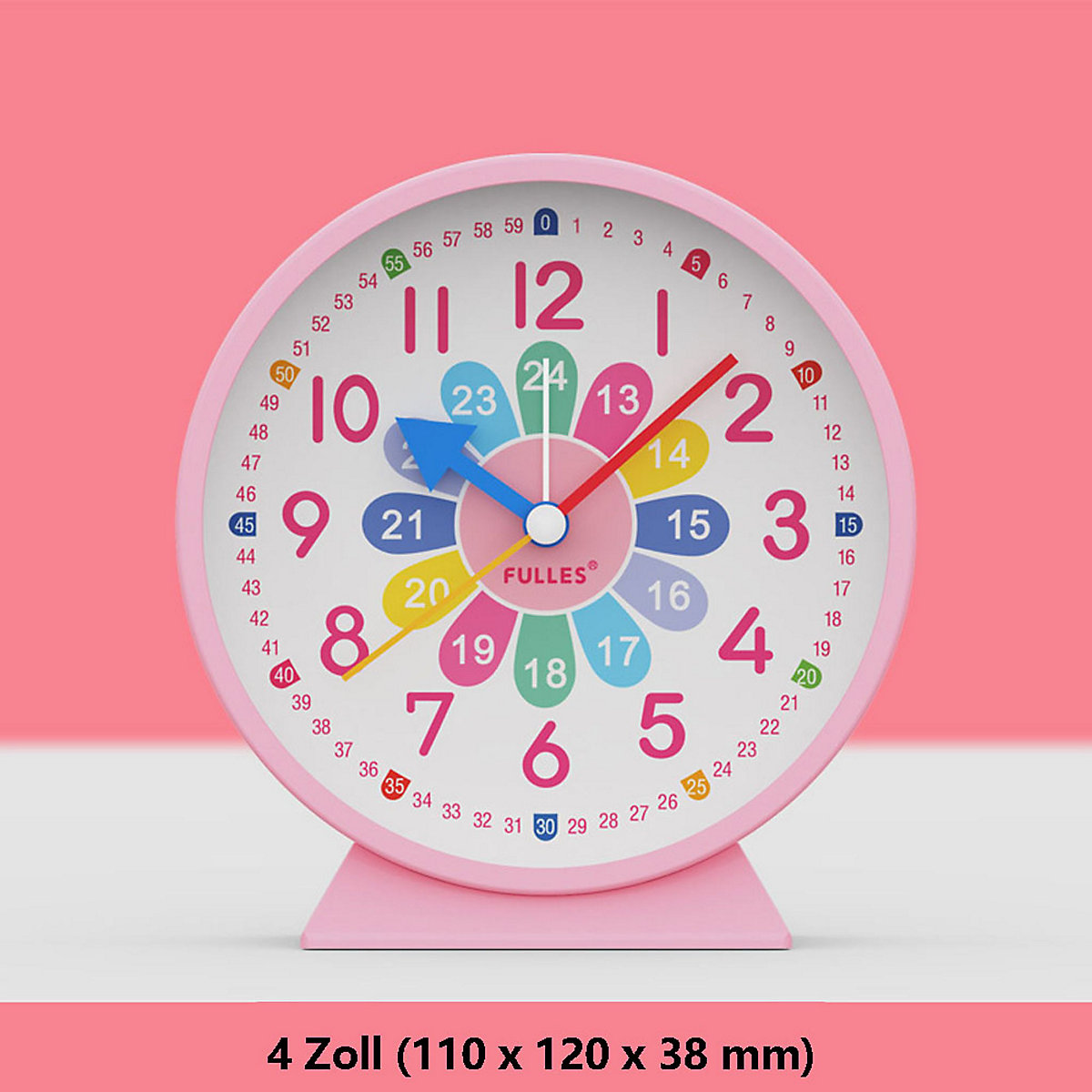 4 Zoll Kinder frühes Lernen Anerkennung Zeit kleine Wecker kreative Cartoon stille Uhr Wecker