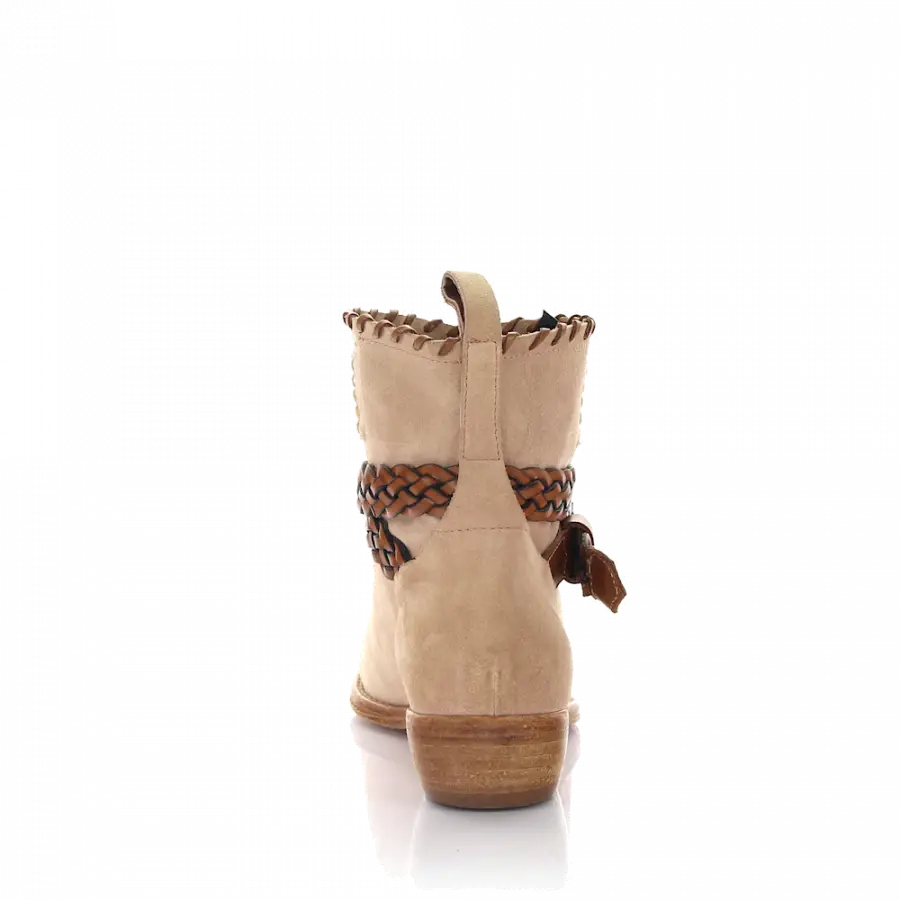 Rossano Bisconti - Stiefeletten Geflochten beige rosa - beige