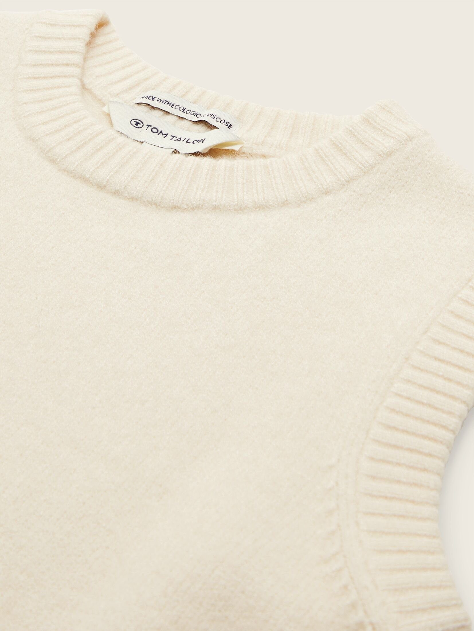 TOM TAILOR Cardigan Strick-Pullunder mit LENZING(TM) ECOVERO(TM)
