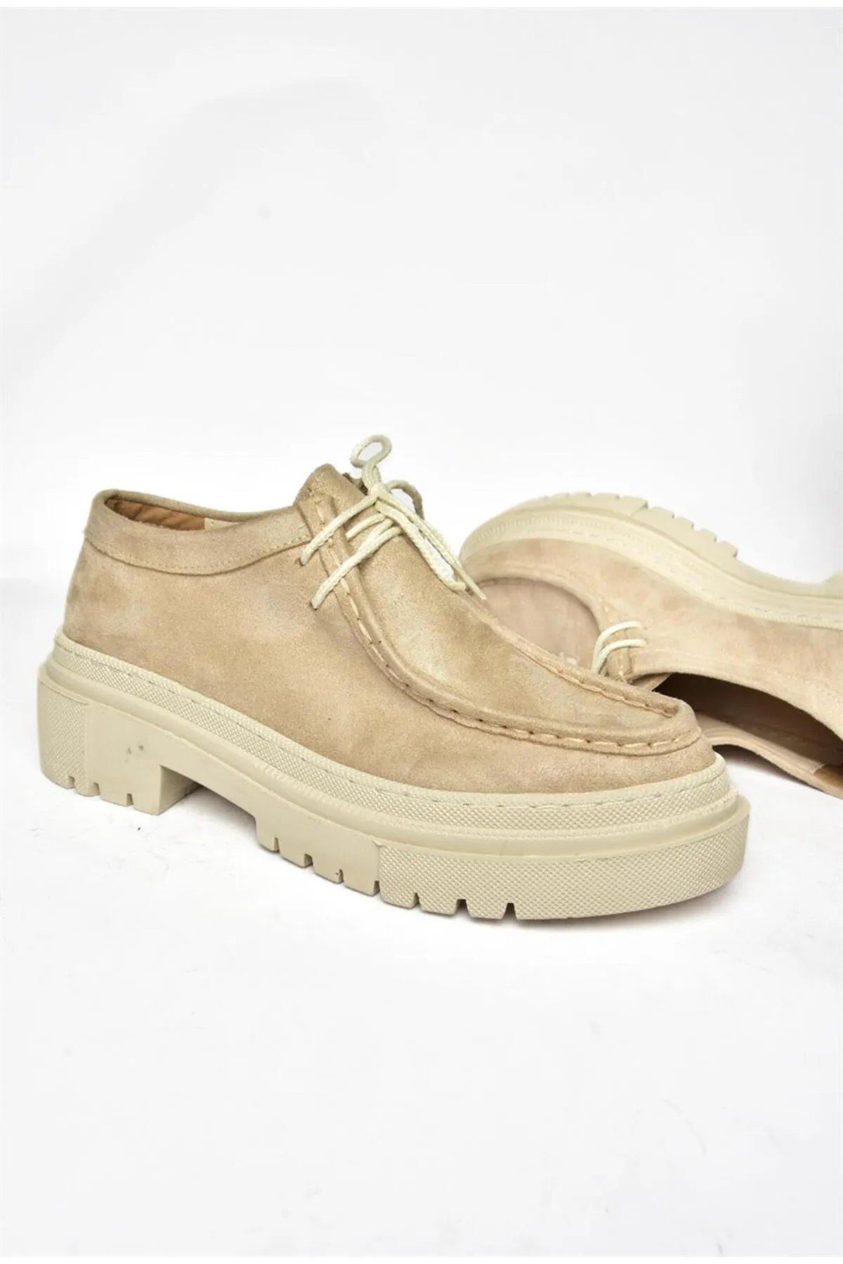 Fox Shoes  R294783002 Damenschuhe aus hellbraunem Wildleder