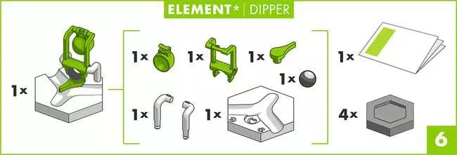 GraviTrax Element Dipper - Kugelbahn-Erweiterung für Kinder ab 8 Jahren