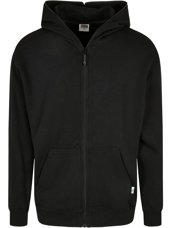 Urban Classics Urban Classics Zip-Kapuzenpullover in black günstig kaufen