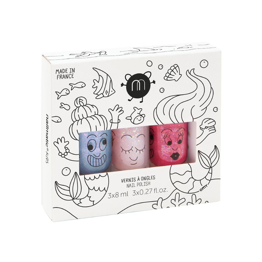 nailmatic COFFRET TRIO MERMAID trio vernis à l'eau