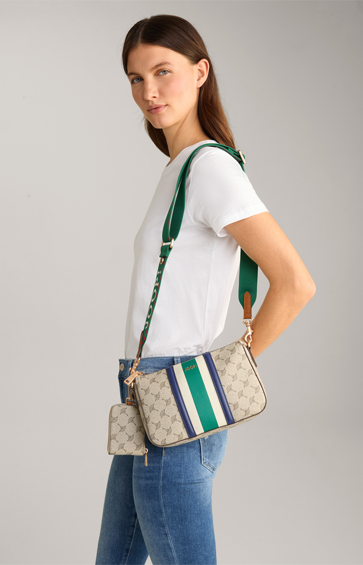 Schultertasche Mazzolino Due Jasmina in Grün