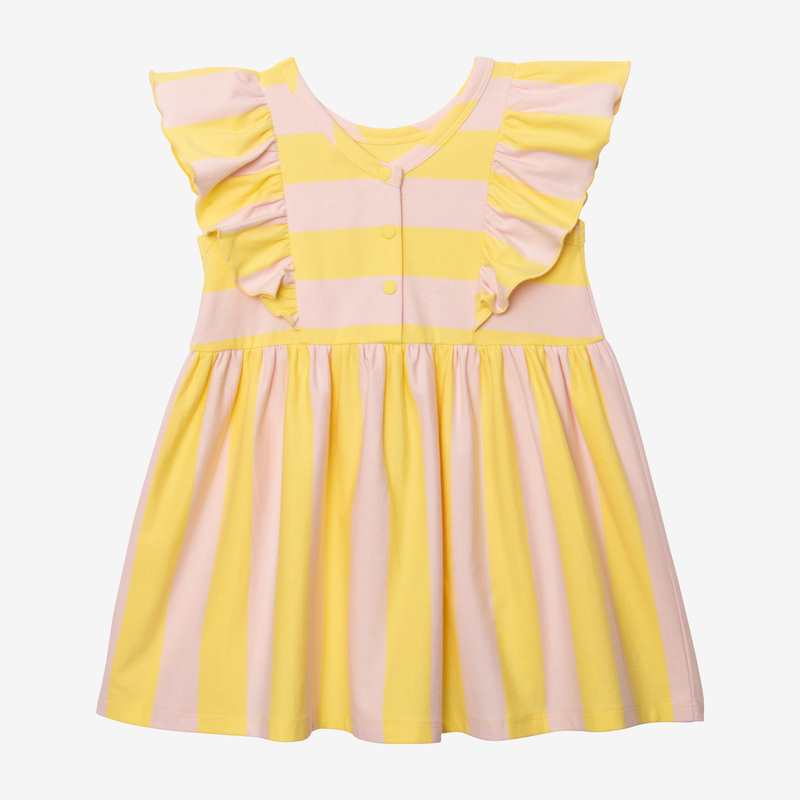 Robe bébé fille rayures bicolores rose Catimini