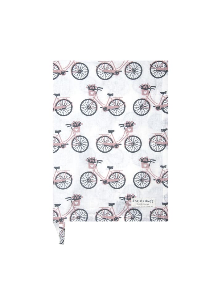 Krasilnikoff Geschirrhandtuch Bikes in rosa günstig kaufen onesize