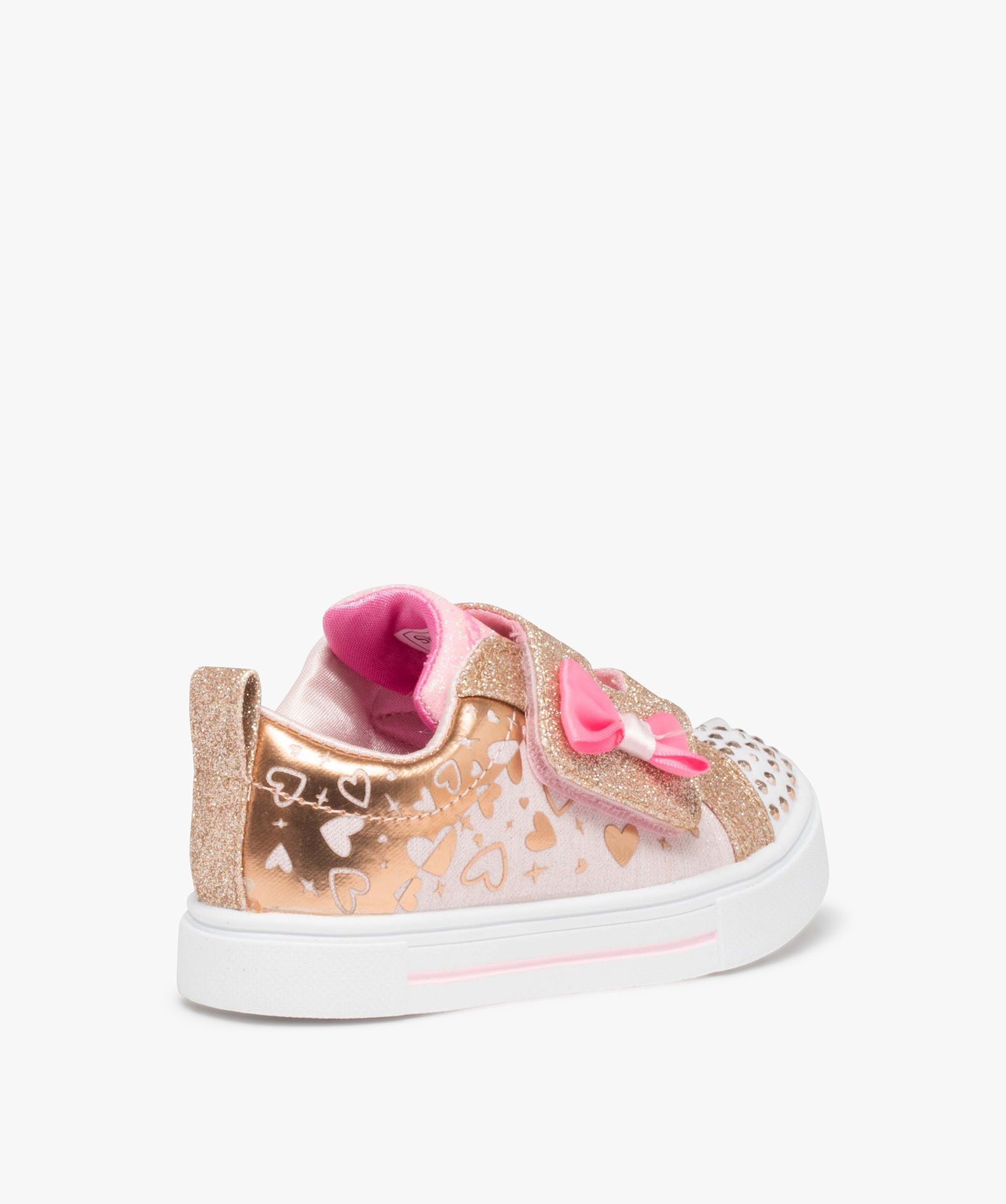 Baskets fille pailletées et lumineuses – Skechers Twinkle or | GEMO
