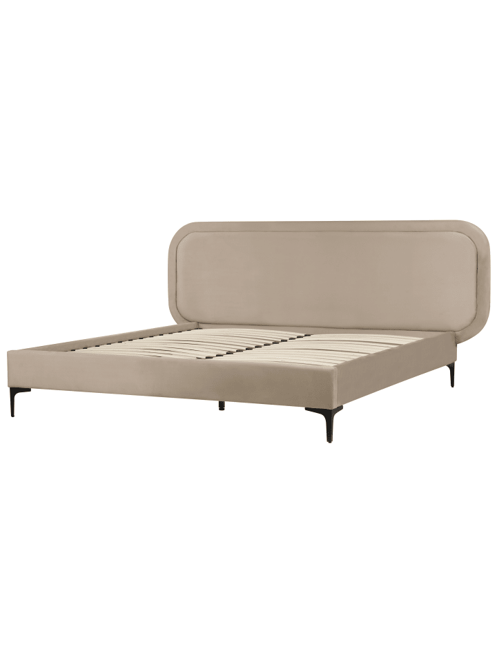 Beliani Doppelbett SUZETTE in Beige - (W) 188 x (H) 98 x (L) 212 cm günstig kaufen onesize