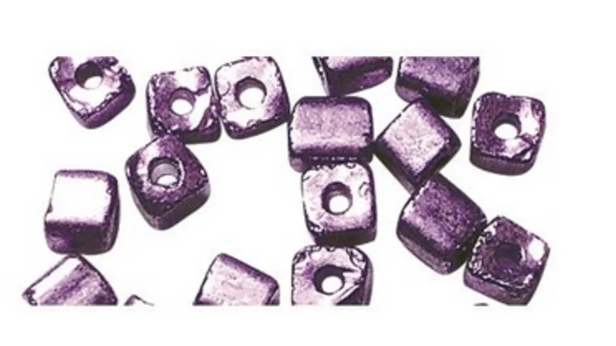 rayher Metallic-Rocailles matt Violett 2,6 mm ø 17 g